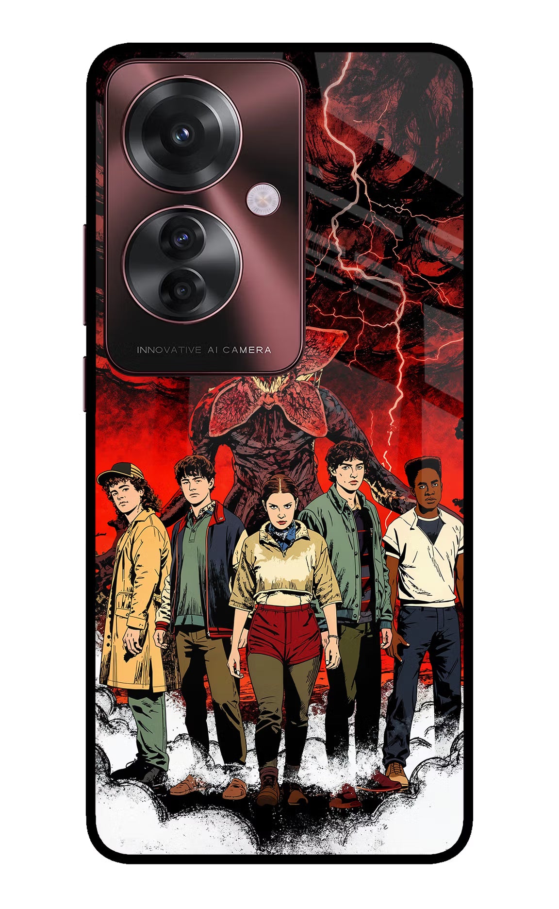 Ordinary Things Characters Oppo F25 Pro 5G Glass Case