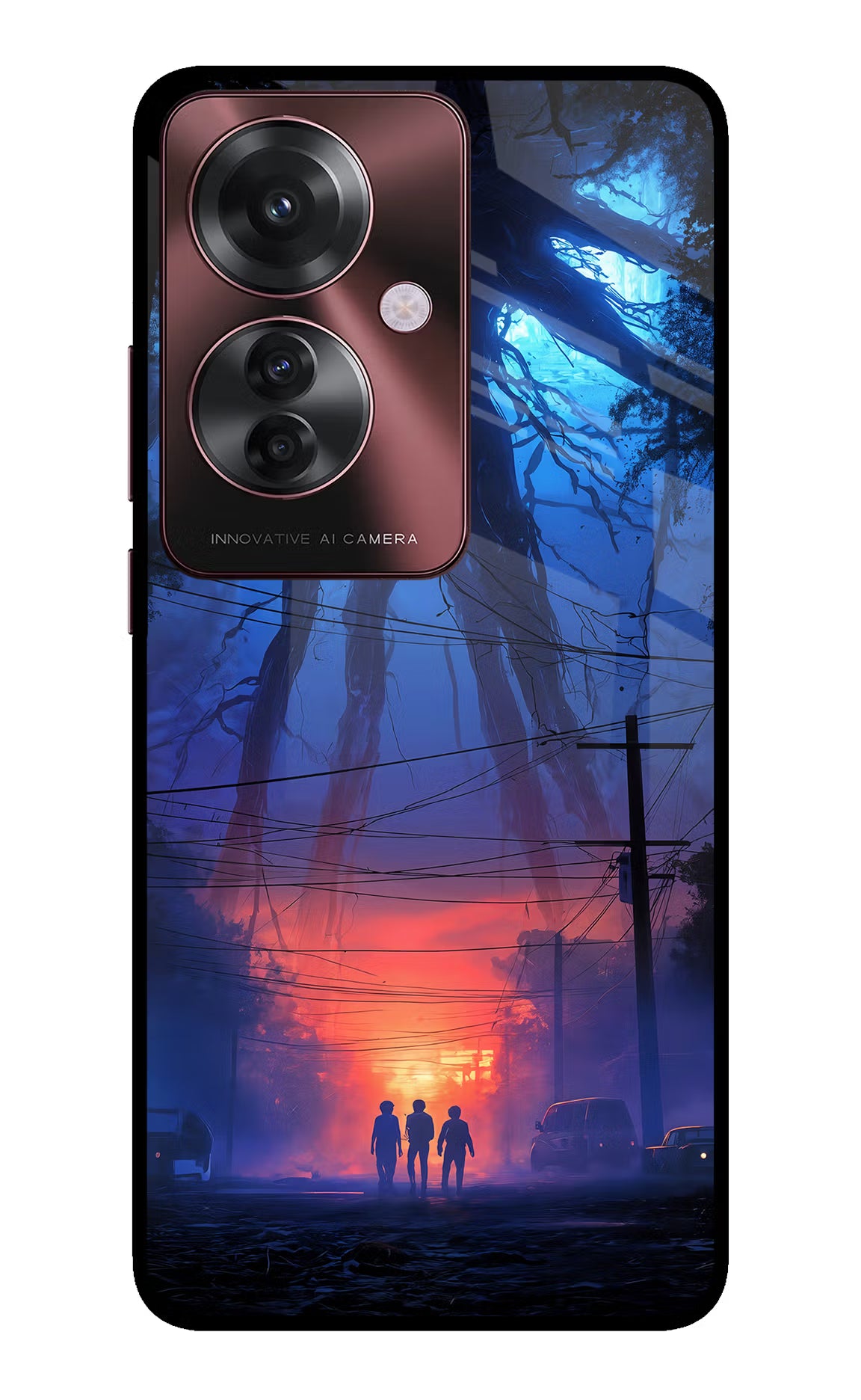 Ordinary Things Shadow Oppo F25 Pro 5G Glass Case Back Cover by Casekaro