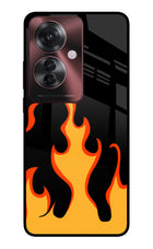 Fired Up – Black Oppo F25 Pro 5G Glass Case