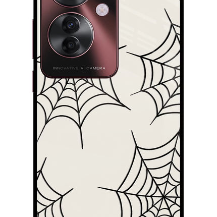 Spider Web Oppo F25 Pro 5G Glass Case