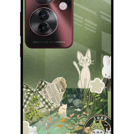 Aesthetic anime Oppo F25 Pro 5G Glass Case