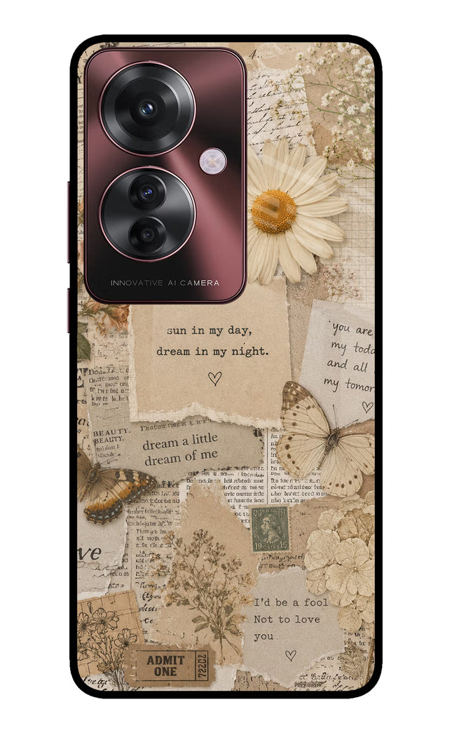 Vintage case Oppo F25 Pro 5G Glass Case