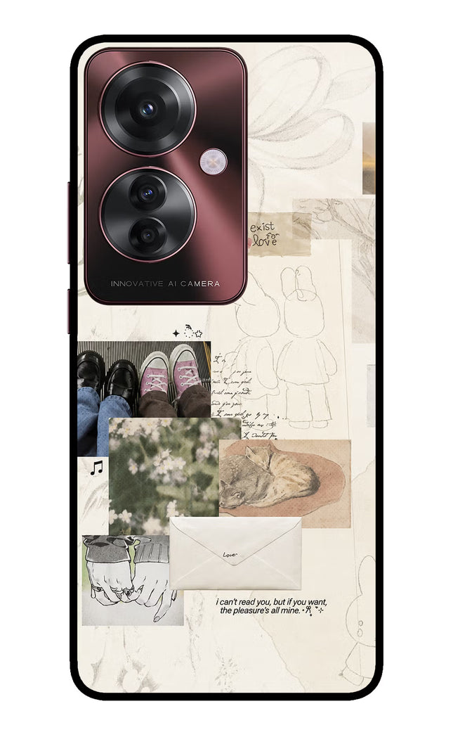 Soft Aesthetic Oppo F25 Pro 5G Glass Case