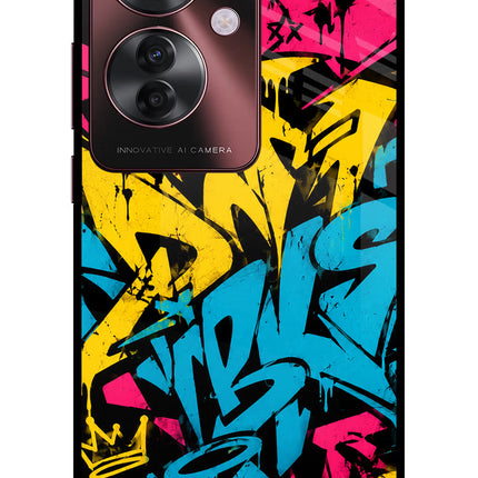 Graffiti Vibe Oppo F25 Pro 5G Glass Case