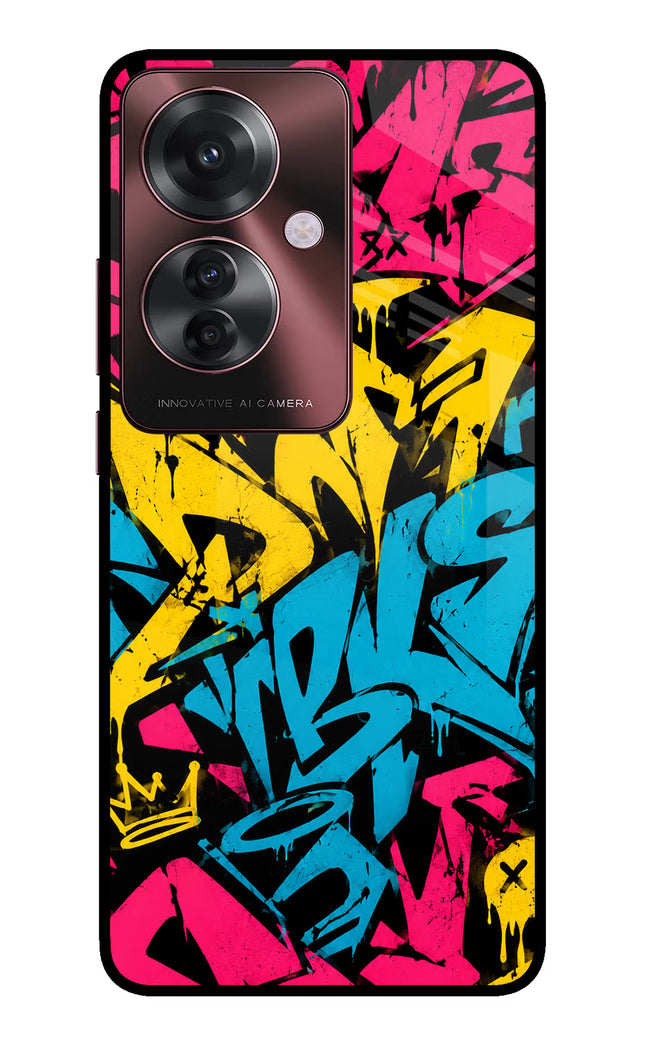 Graffiti Vibe Oppo F25 Pro 5G Glass Case