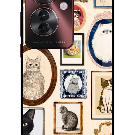 Mirror Cats Oppo F25 Pro 5G Glass Case