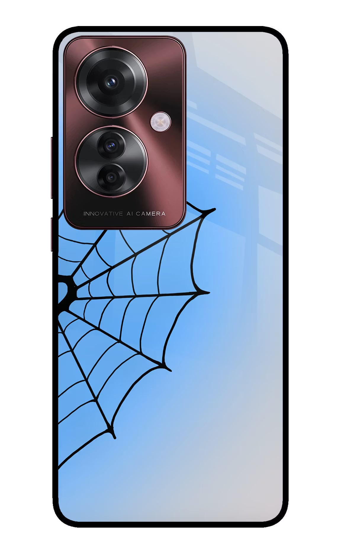 Blue Web Oppo F25 Pro 5G Glass Case