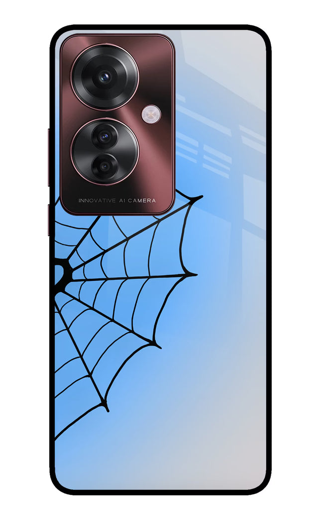 Blue Web Oppo F25 Pro 5G Glass Case