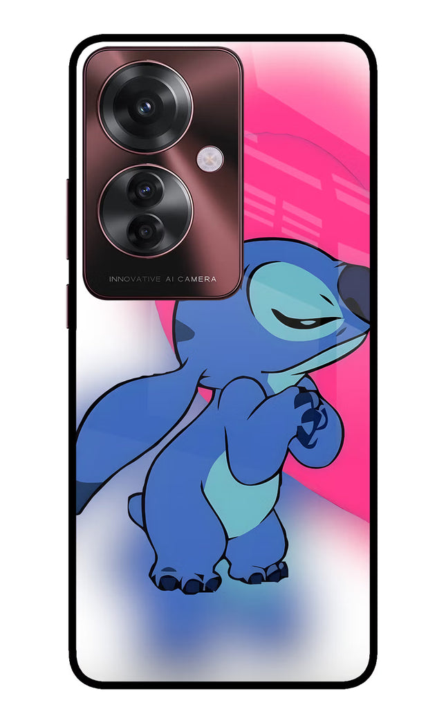 Stitch Hug Oppo F25 Pro 5G Glass Case