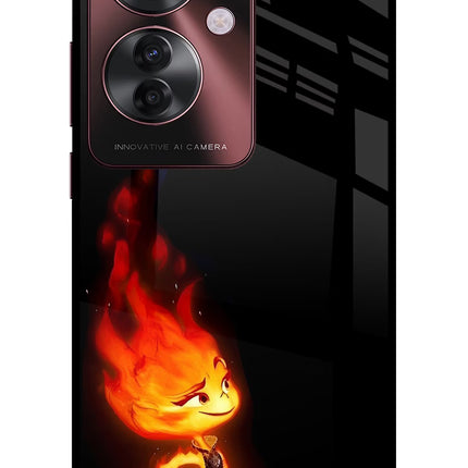 Ember Flame Oppo F25 Pro 5G Glass Case