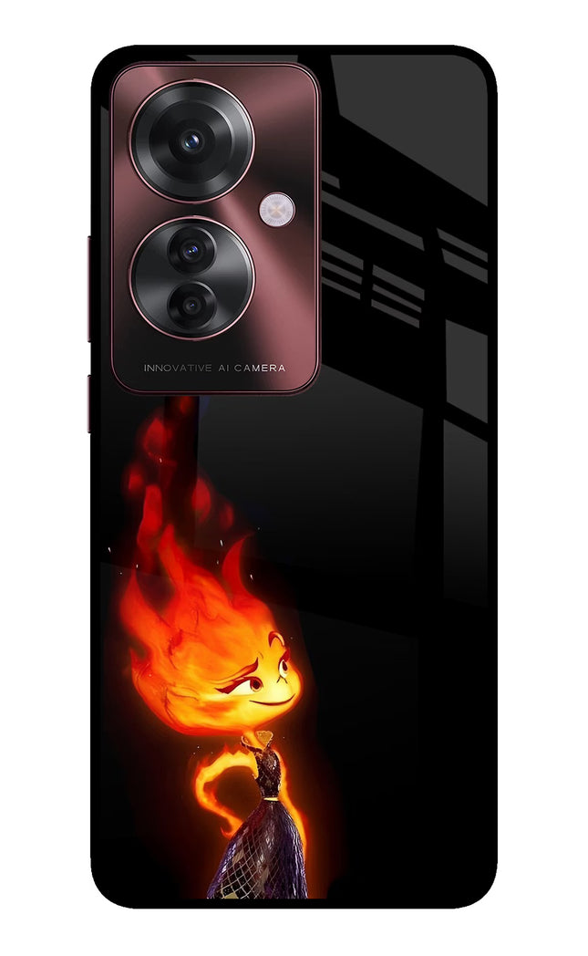 Ember Flame Oppo F25 Pro 5G Glass Case