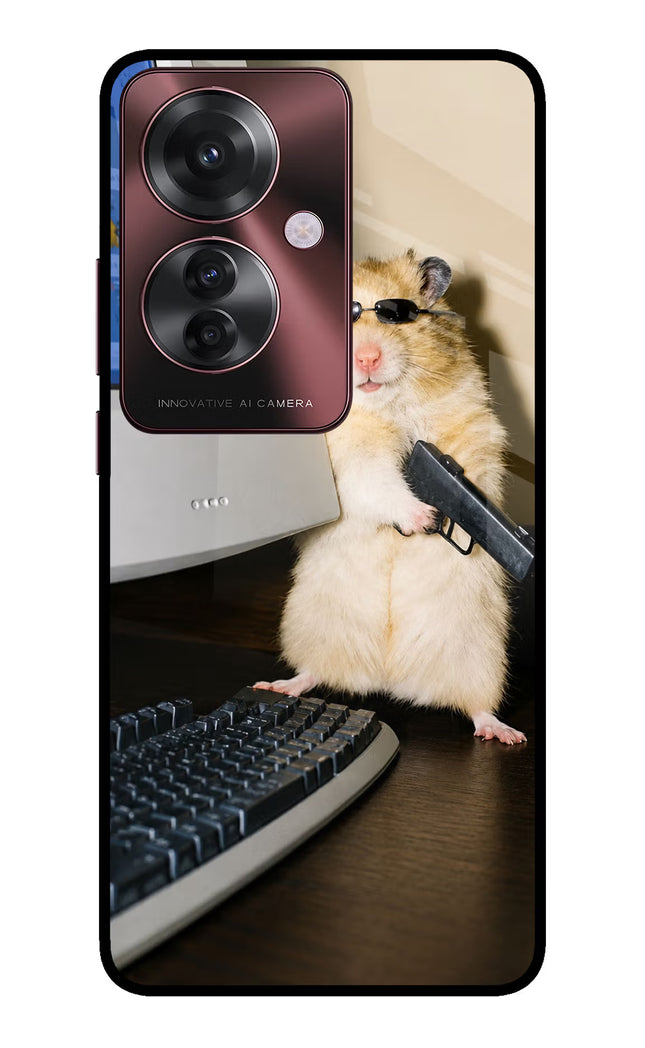 Hacker Hamster Oppo F25 Pro 5G Glass Case