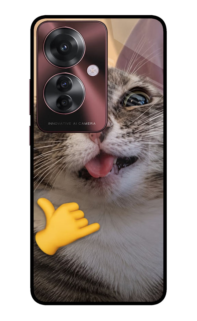 Silly Cat Call Oppo F25 Pro 5G Glass Case