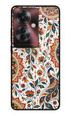 White Mayura Oppo F25 Pro 5G Glass Case