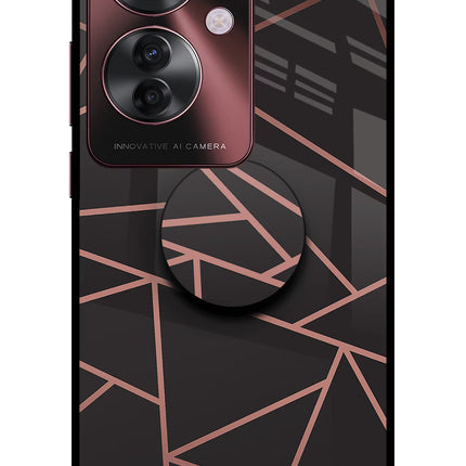 Geometric Pattern Oppo F25 Pro 5G Pop Case by Casekaro