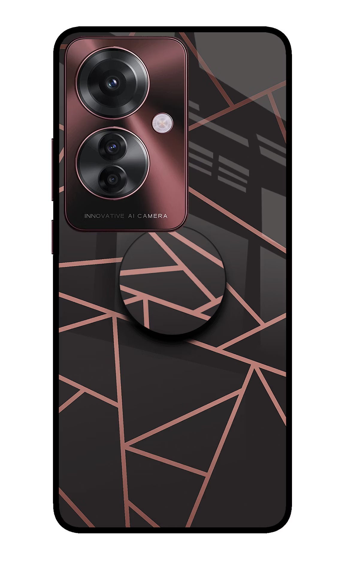 Geometric Pattern Oppo F25 Pro 5G Pop Case by Casekaro
