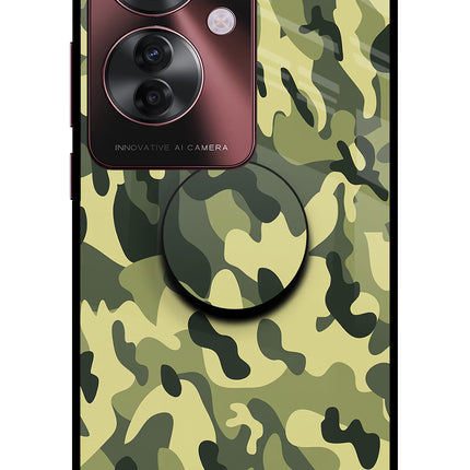 Camouflage Oppo F25 Pro 5G Pop Case by Casekaro