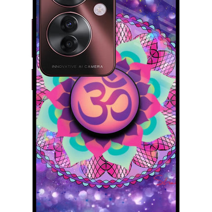Om Purple Oppo F25 Pro 5G Pop Case by Casekaro