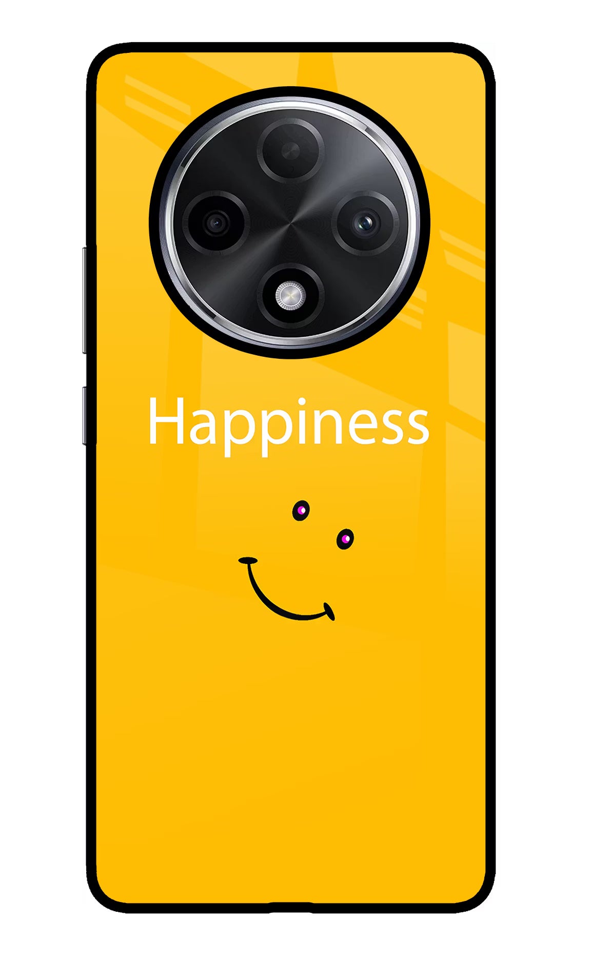 Happiness With Smiley Oppo F27 Pro Plus Glass Case Back Cover by Casekaro
