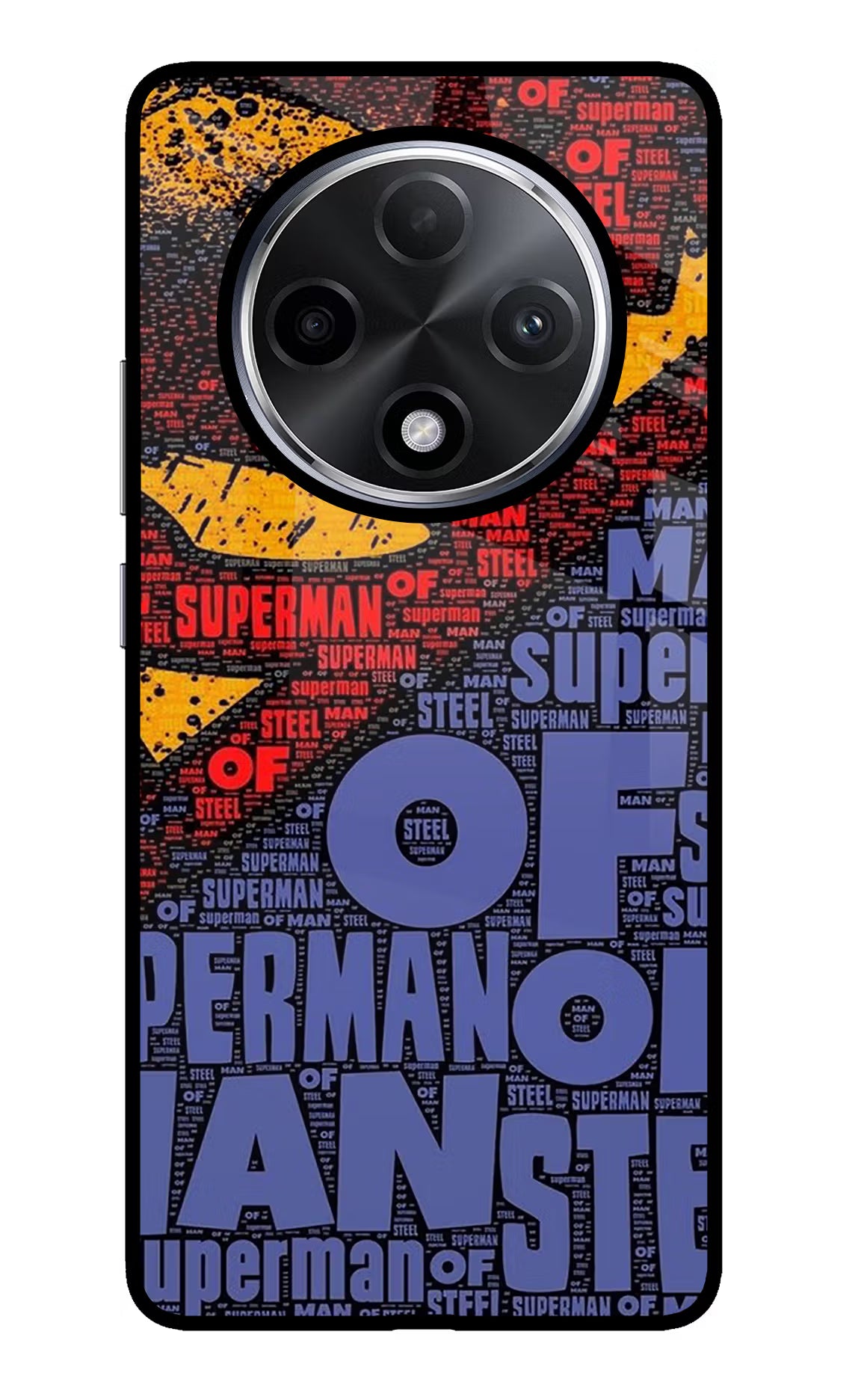 Superman Oppo F27 Pro Plus Glass Case Back Cover by Casekaro
