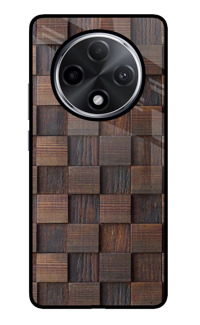 Wooden Cube Design Oppo F27 Pro Plus Glass Case
