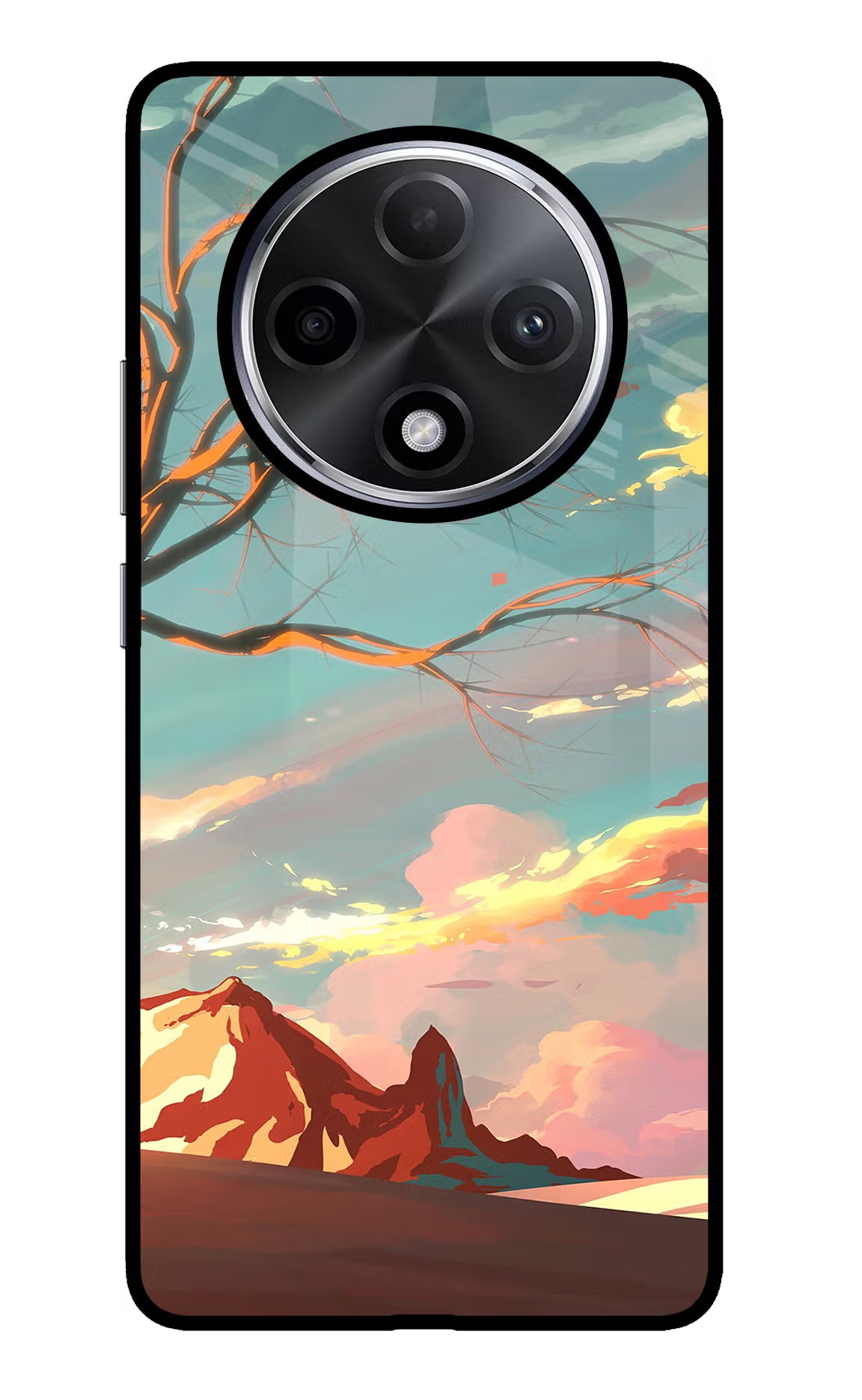 Scenery Oppo F27 Pro Plus Glass Case Back Cover by Casekaro