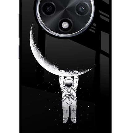 Moon Space Oppo F27 Pro Plus Glass Case Back Cover by Casekaro