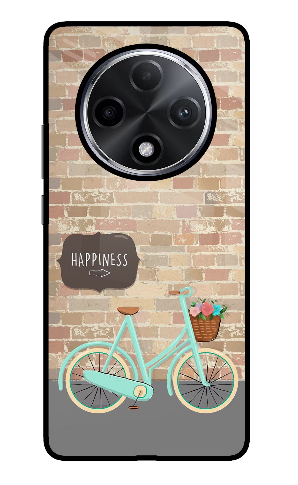 Happiness Artwork Oppo F27 Pro Plus Glass Case Back Cover by Casekaro