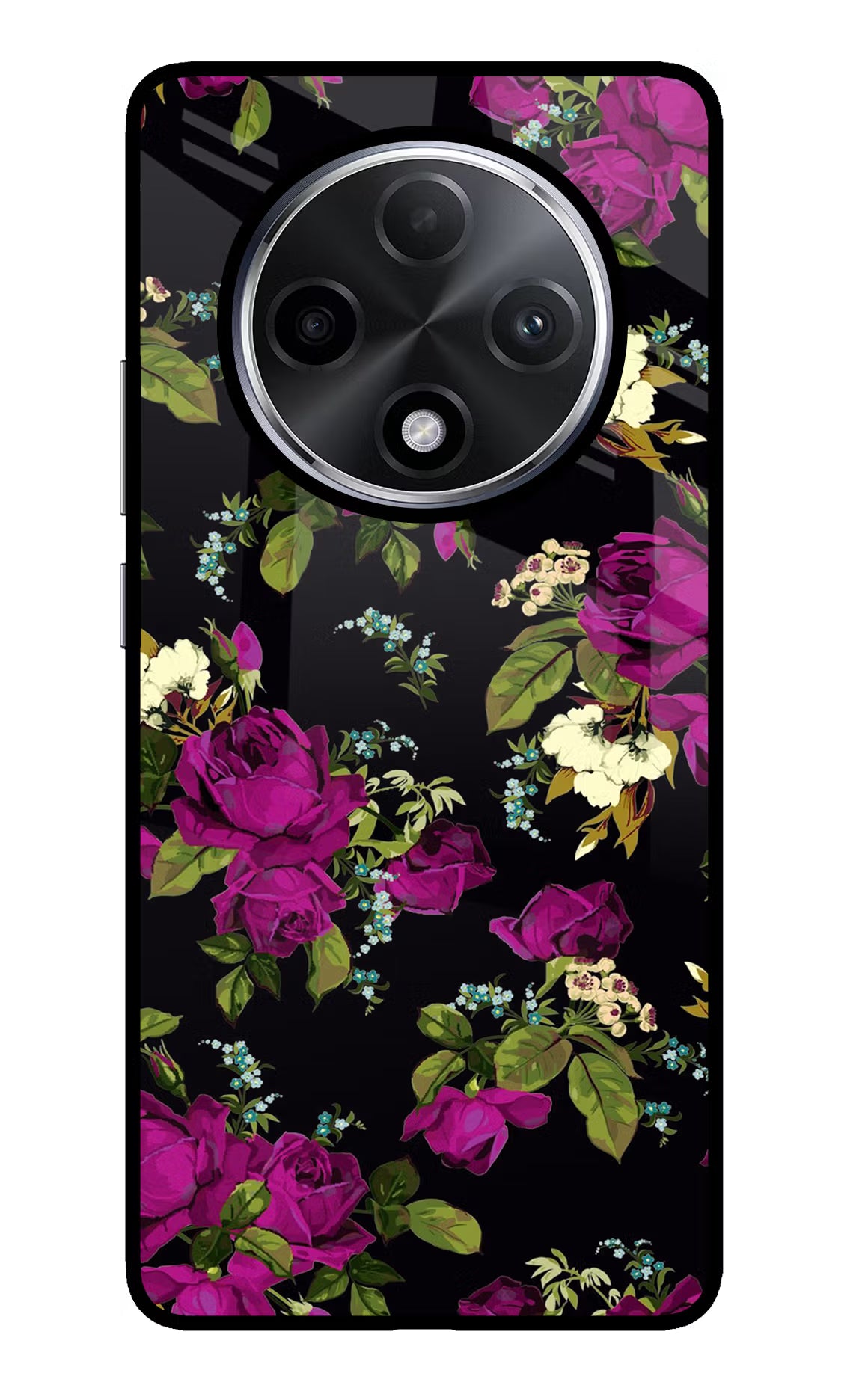 Flowers Oppo F27 Pro Plus Glass Case Back Cover by Casekaro