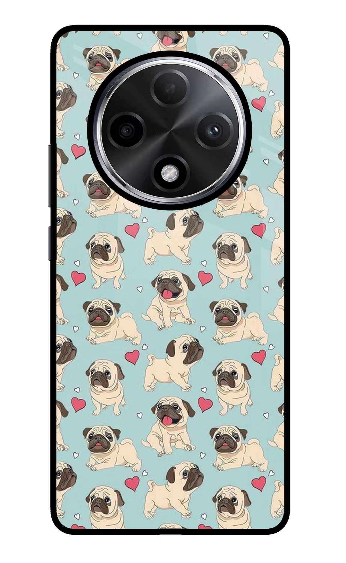 Pug Dog Oppo F27 Pro Plus Glass Case Back Cover by Casekaro