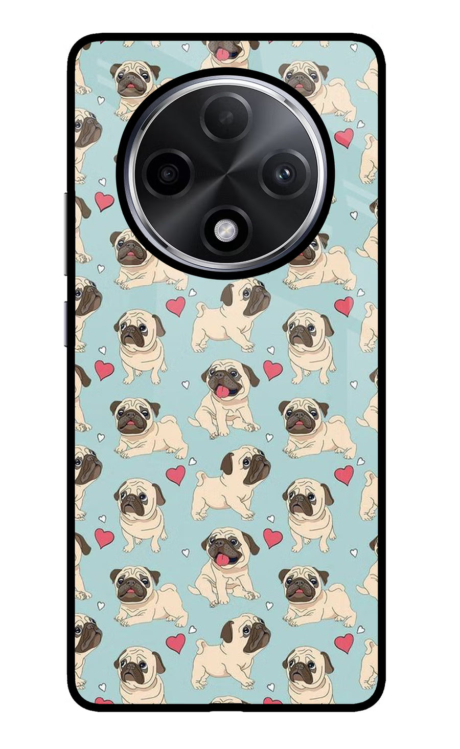 Pug Dog Oppo F27 Pro Plus Back Cover, Glass case