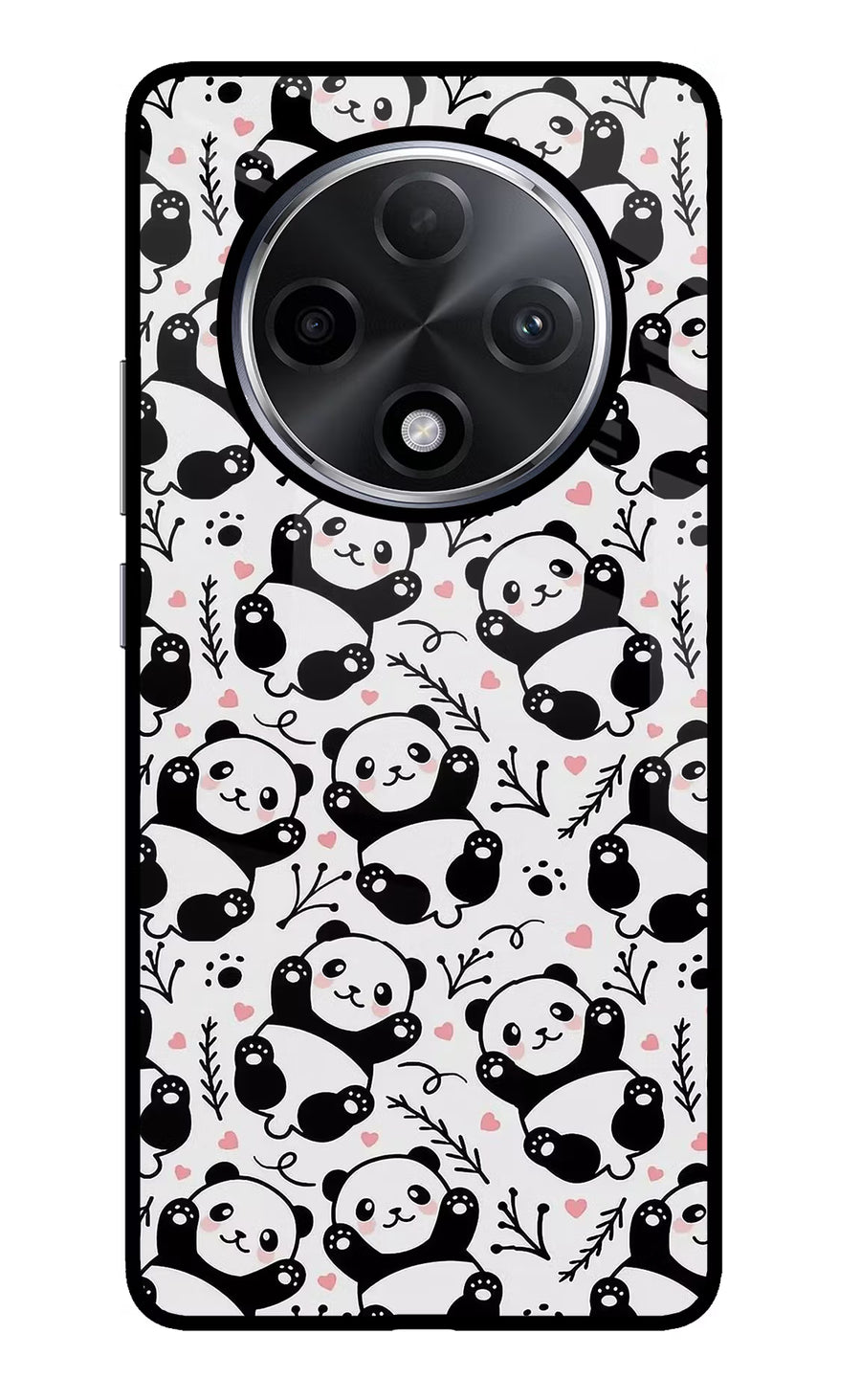 Cute Panda Oppo F27 Pro Plus Back Cover, Glass case