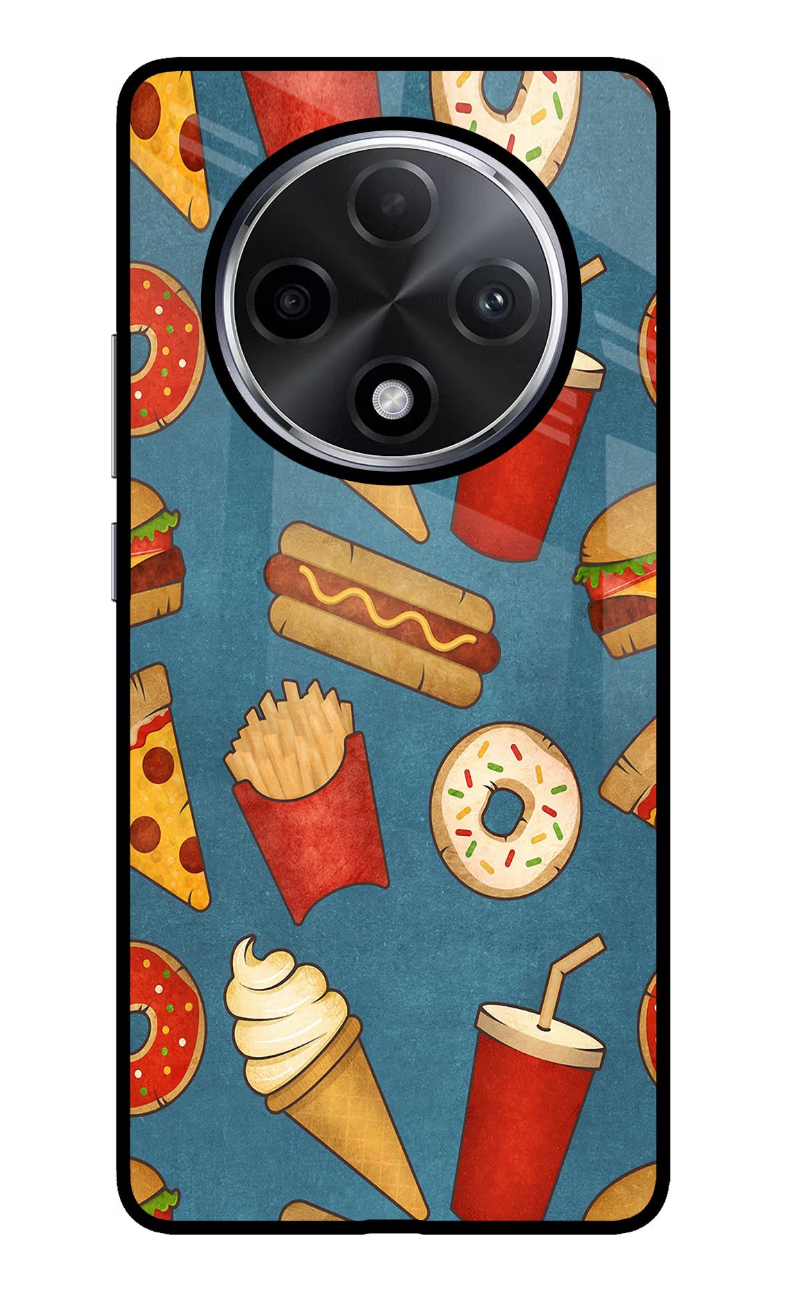 Foodie Oppo F27 Pro Plus Glass Case Back Cover by Casekaro