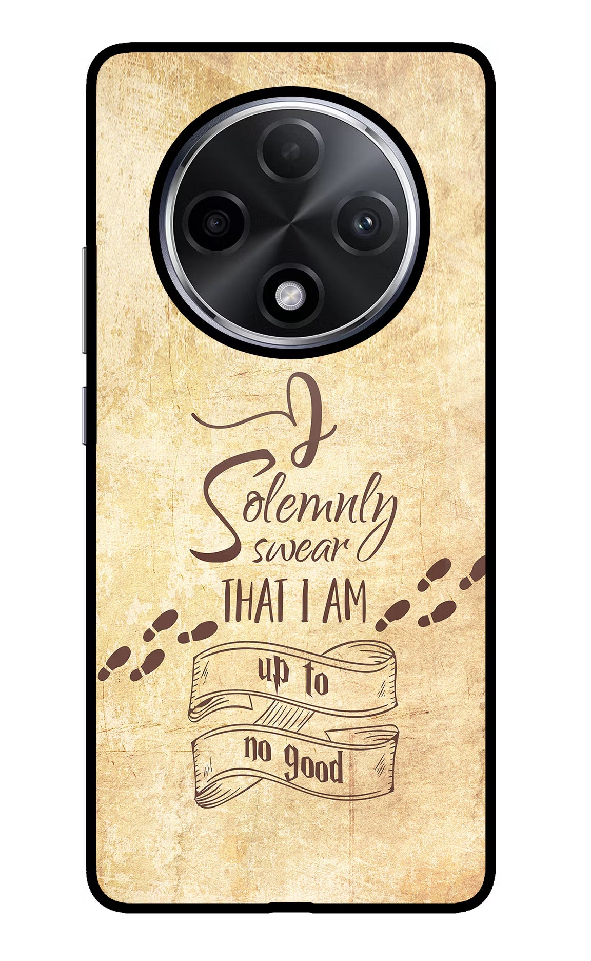 I Solemnly swear that i up to no good Oppo F27 Pro Plus Glass Case Back Cover by Casekaro