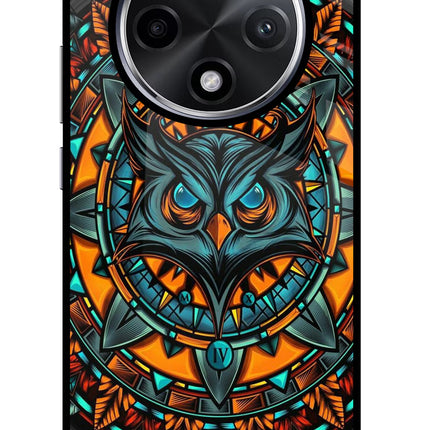 Angry Owl Art Oppo F27 Pro Plus Glass Case Back Cover by Casekaro