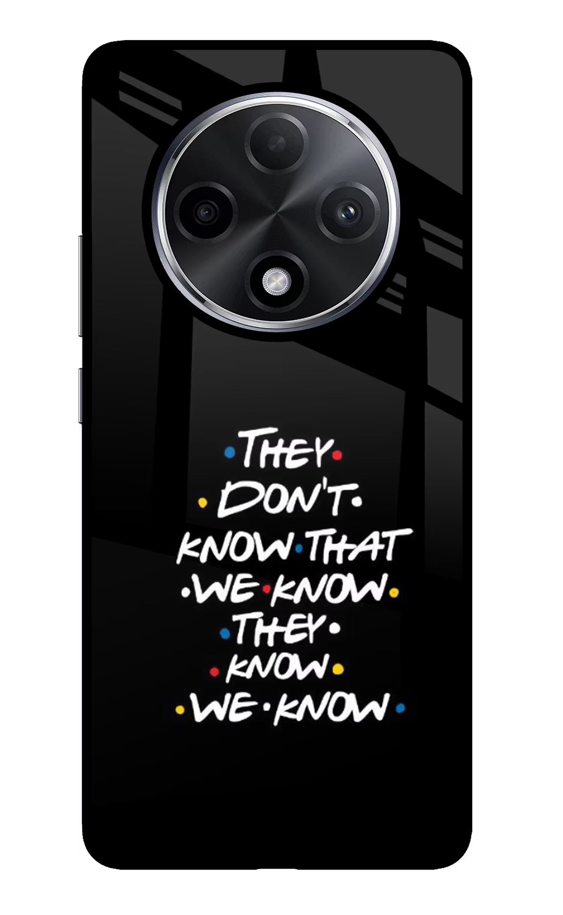 FRIENDS Dialogue Oppo F27 Pro Plus Glass Case Back Cover by Casekaro