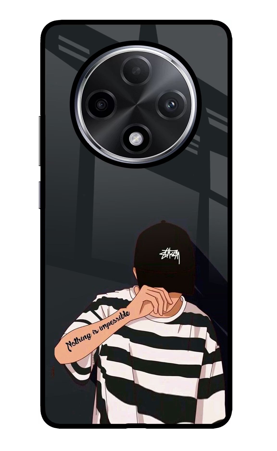 Aesthetic Boy Oppo F27 Pro Plus Glass Case Back Cover by Casekaro