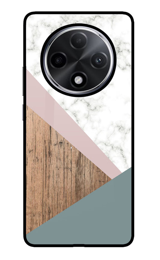 Marble wood Abstract Oppo F27 Pro Plus Glass Case