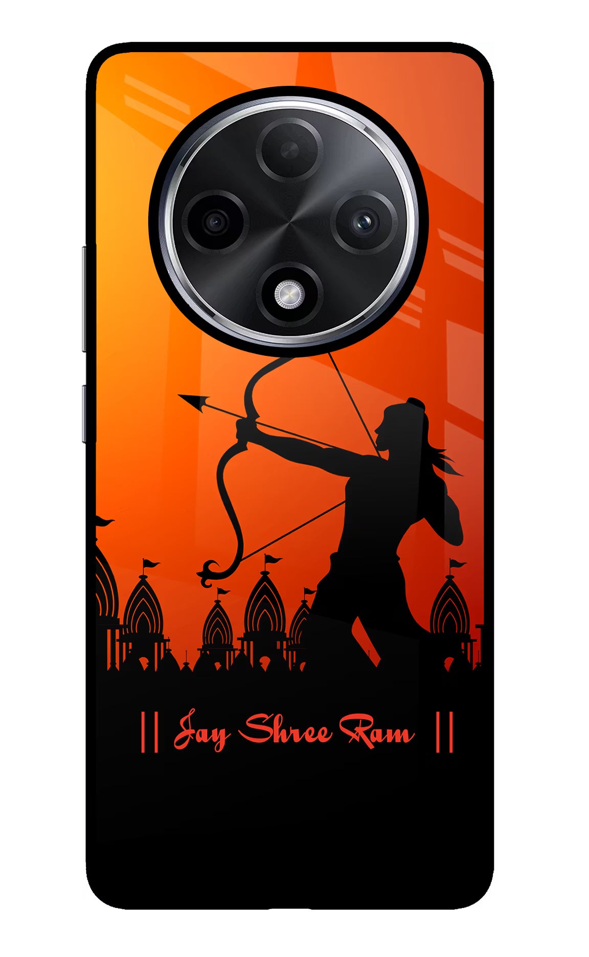 Lord Ram - 4 Oppo F27 Pro Plus Glass Case Back Cover by Casekaro