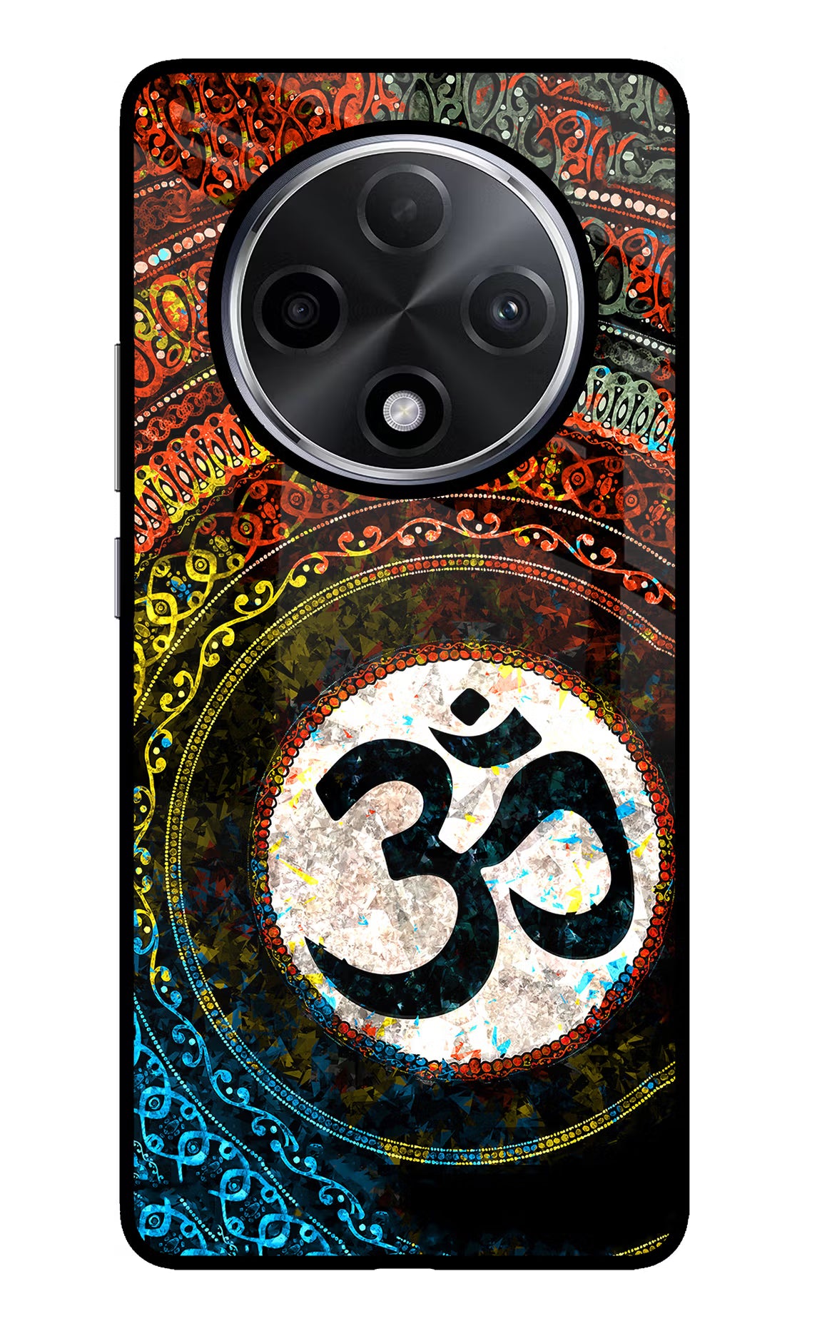 Om Cultural Oppo F27 Pro Plus Glass Case Back Cover by Casekaro