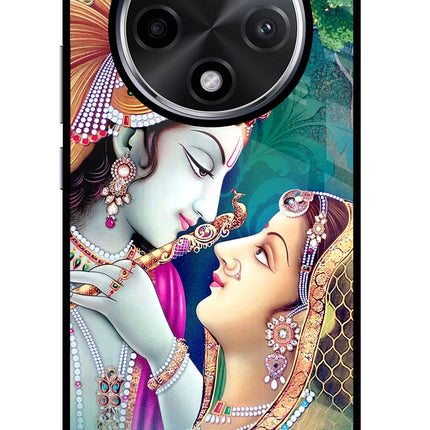 Lord Radha Krishna Oppo F27 Pro Plus Glass Case Back Cover by Casekaro