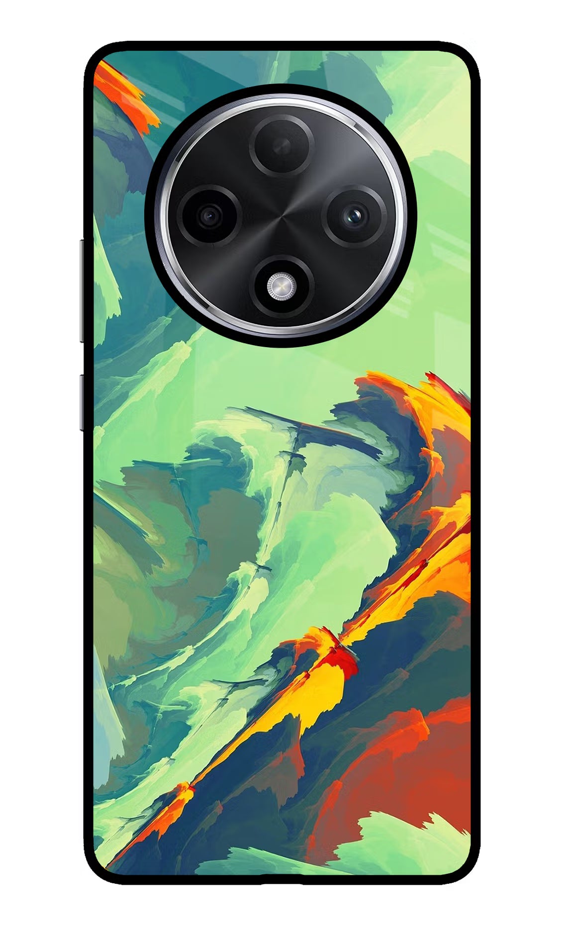 Paint Art Oppo F27 Pro Plus Glass Case Back Cover by Casekaro