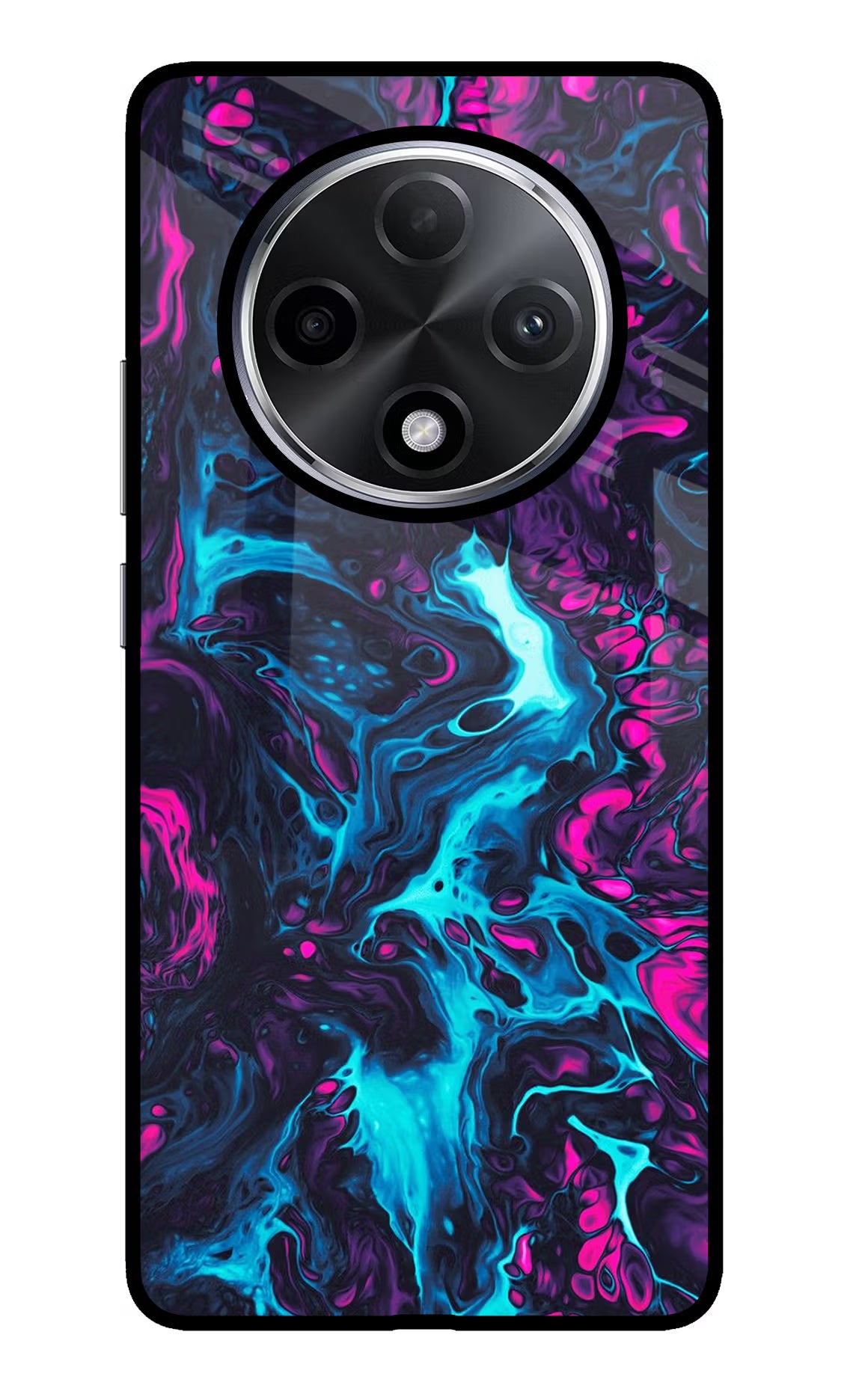 Abstract Oppo F27 Pro Plus Glass Case Back Cover by Casekaro