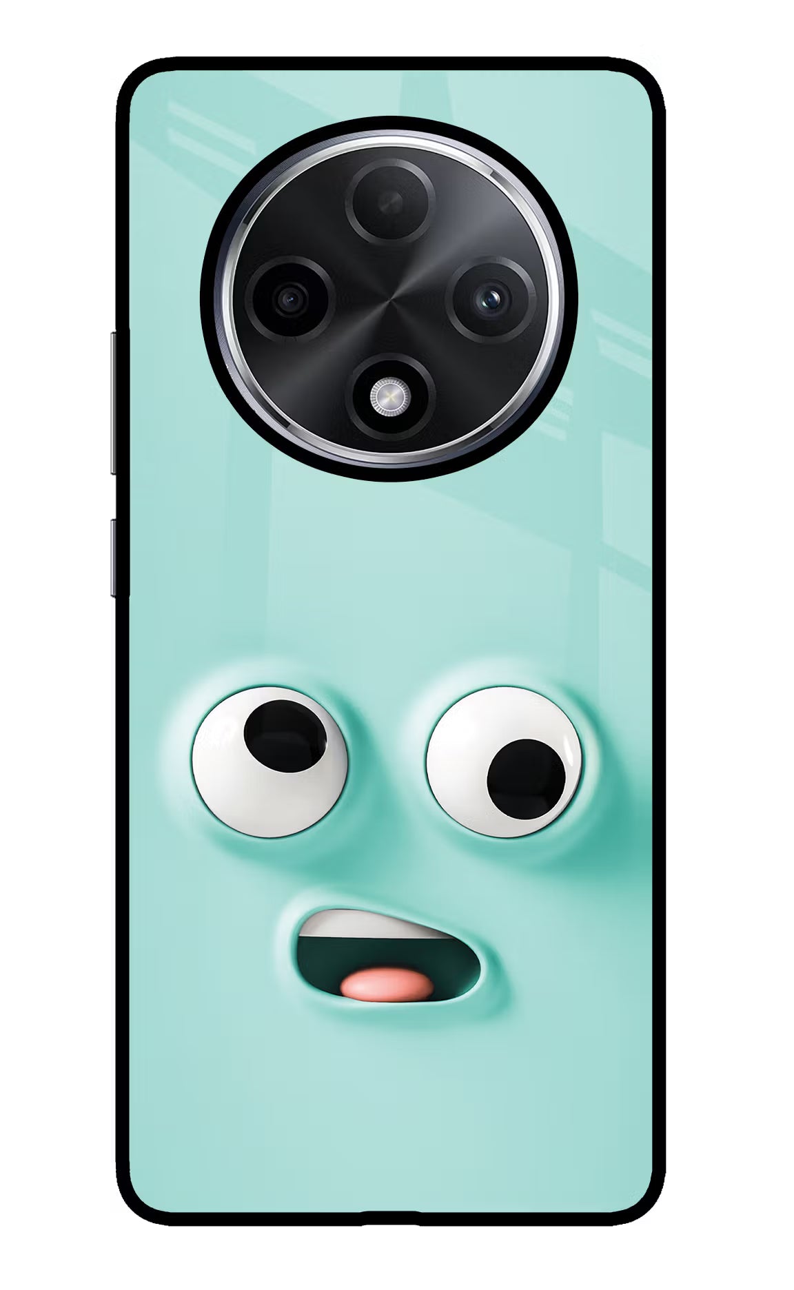 Funny Cartoon Oppo F27 Pro Plus Glass Case Back Cover by Casekaro