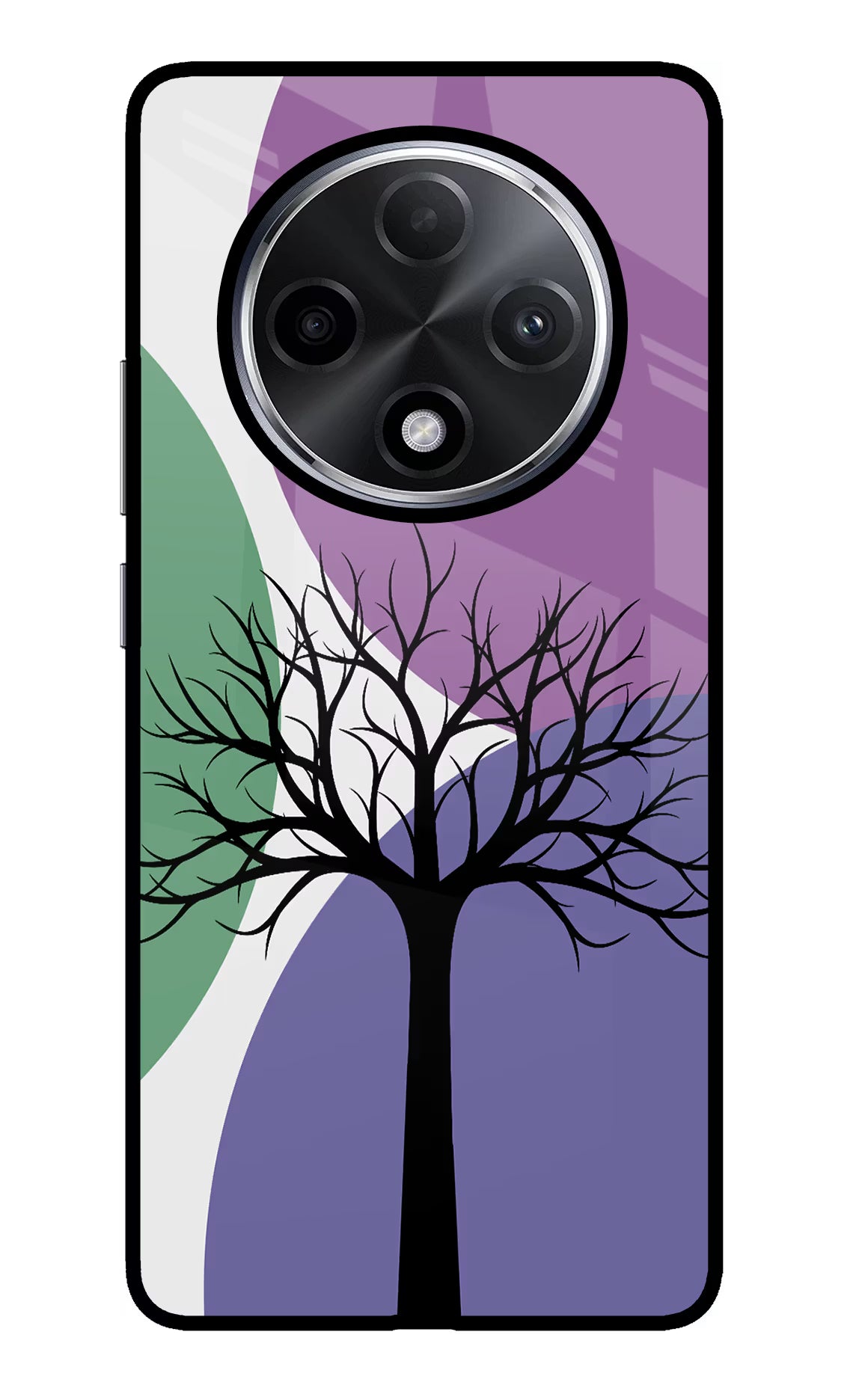 Tree Art Oppo F27 Pro Plus Glass Case Back Cover by Casekaro
