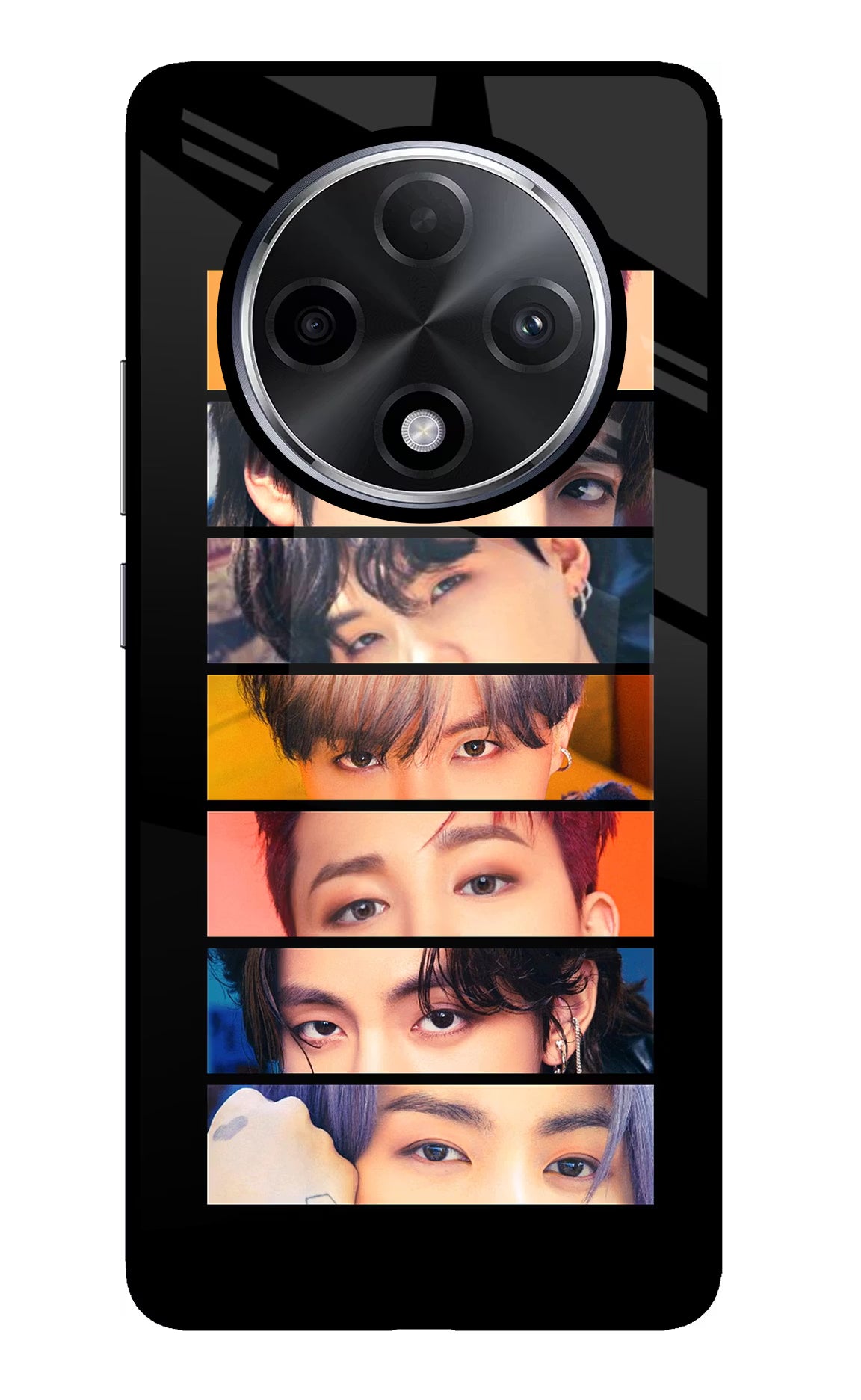 BTS Eyes Oppo F27 Pro Plus Glass Case Back Cover by Casekaro