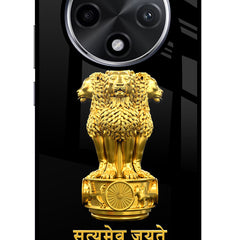 Satyamev Jayate Golden Oppo F27 Pro Plus Glass Case