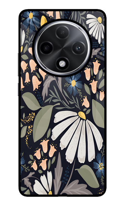 Flowers Art Oppo F27 Pro Plus Glass Case