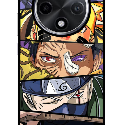 Naruto Character Oppo F27 Pro Plus Glass Case Back Cover by Casekaro