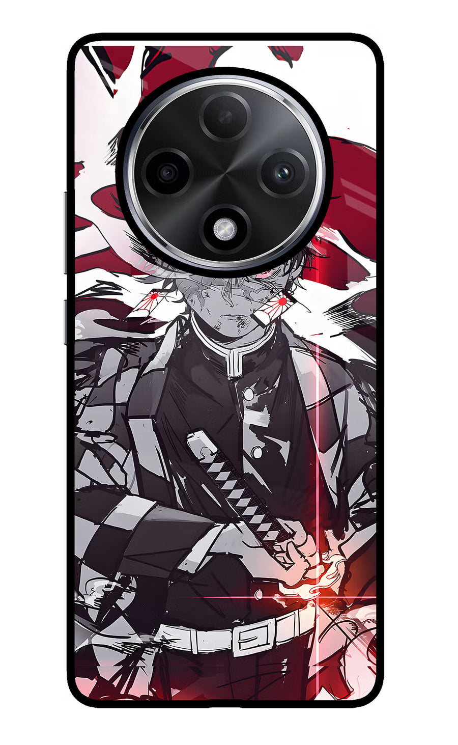 Demon Slayer Oppo F27 Pro Plus Back Cover, Glass case